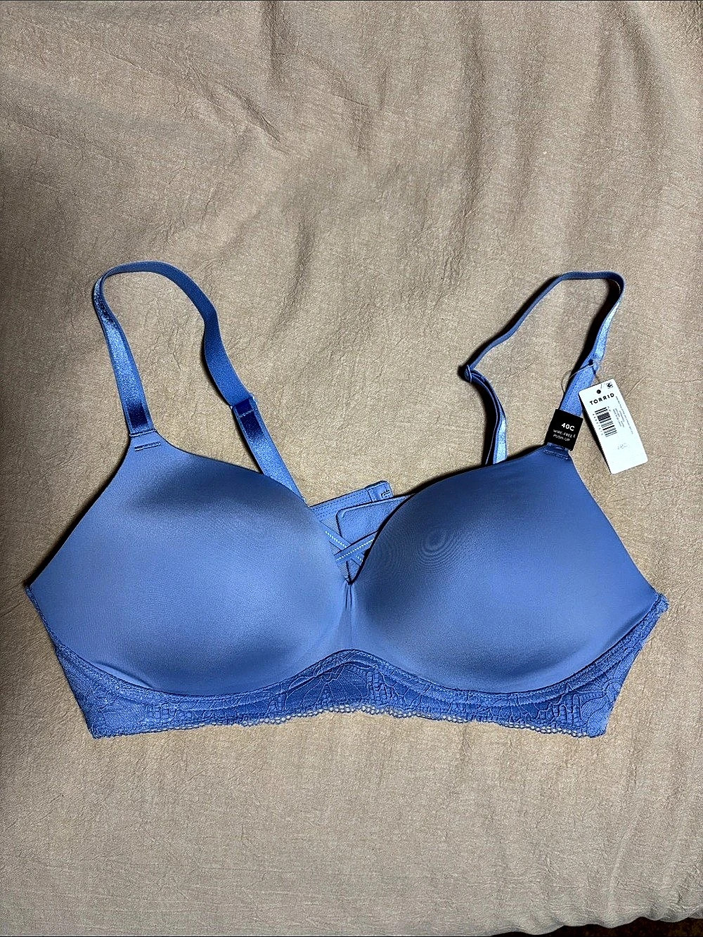 Torrid Blue Bra Size 40C NWT